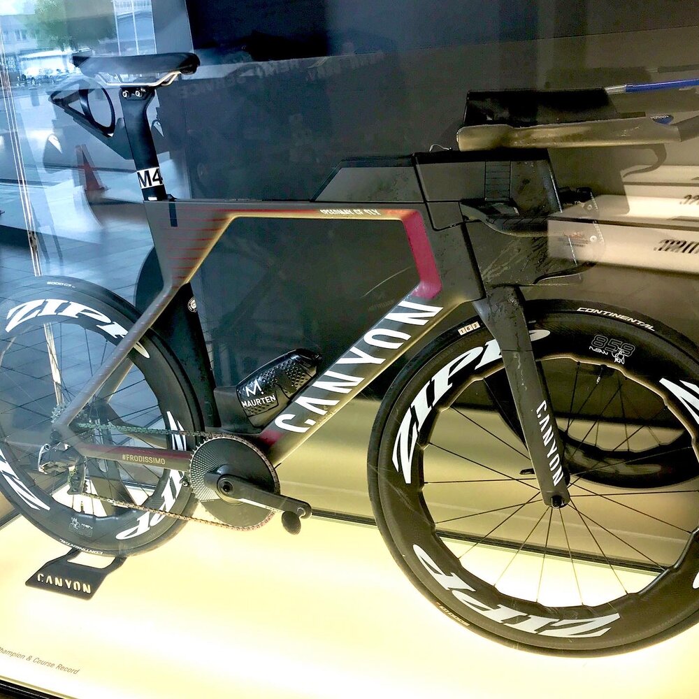 The bike of Jan Frodeno, Kona Ironman 2019 World Champion and Course Record Holder from Germany