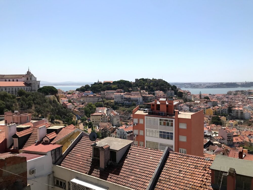 The view from Senhora do Monte outlook point, which I would not have seen if not for a private city tour and a layover in Lisbon, Portugal!