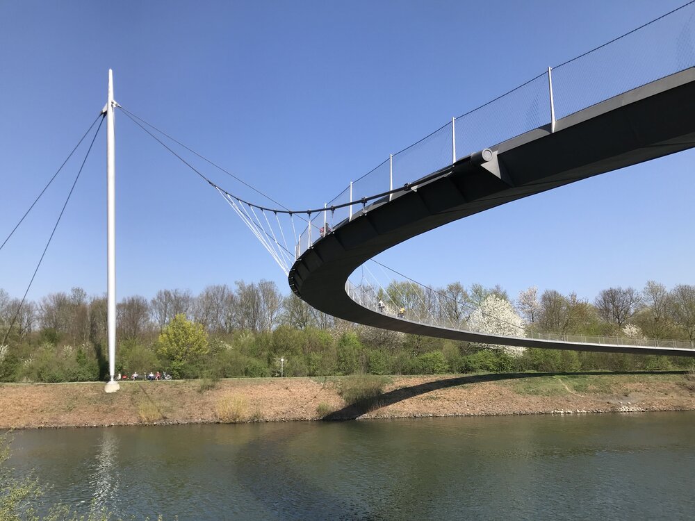 The Grimberger Sichel bridge in Gelsenkirchen